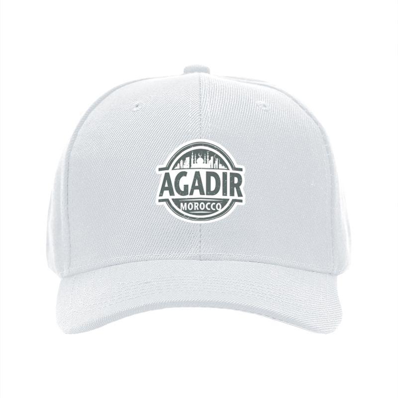 1pc New Baseball Cap Agadir Morocco City Print Adjustable Unisex Hat for Travel Outdoor Activities Adults Men Women Fashion Streetwear Sun Protection Casual Wear