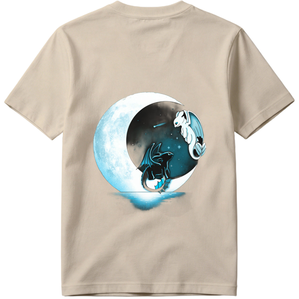 How to Train Your Dragon: Toothless and Light Fury Under the Moon - Tee