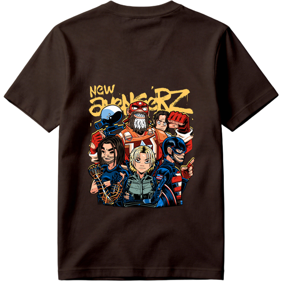 New Avengers: Captain America, Iron Man, Thor, Black Widow, Hulk, Hawkeye - Tee