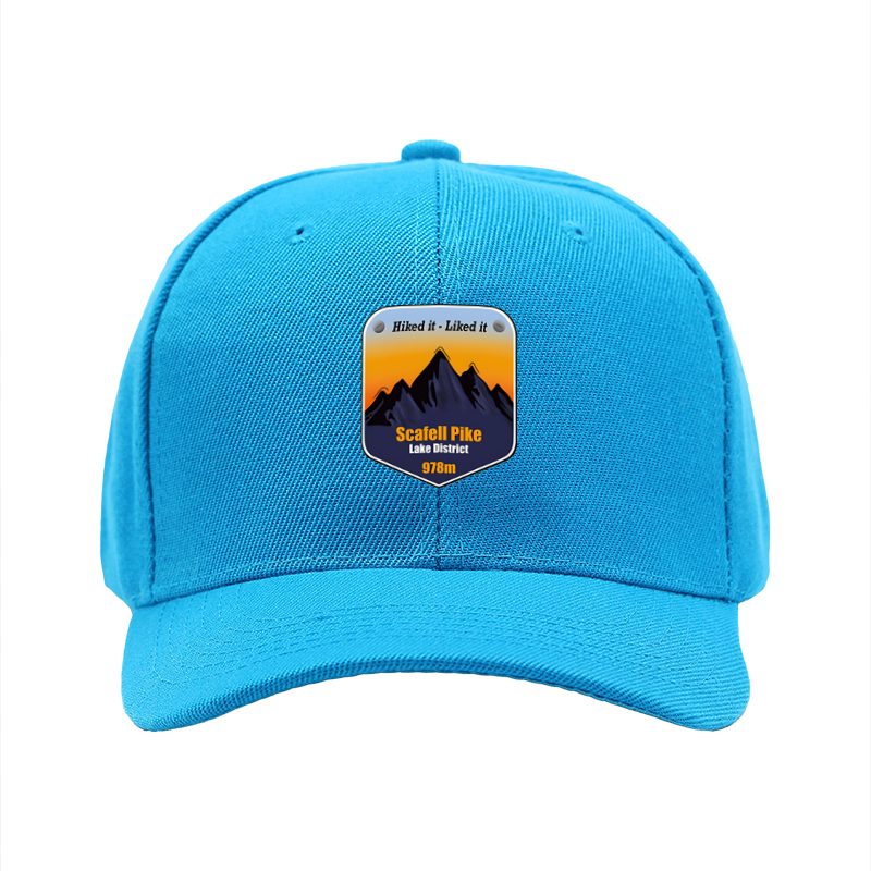 1pc New Baseball Cap with Scafell Pike Mountain Print and 