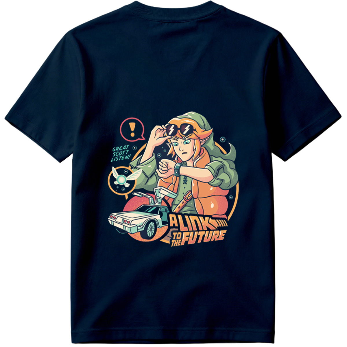 A Link to the Future: Zelda Meets Back to the Future - Tee