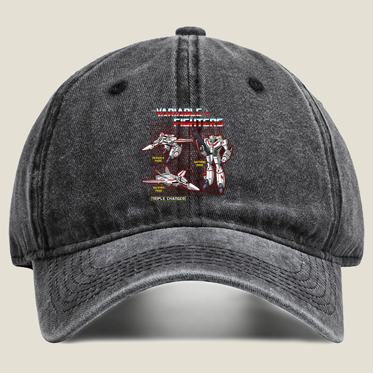 The Variable Fighters: Triple Changer - Washed Denim - Baseball Cap