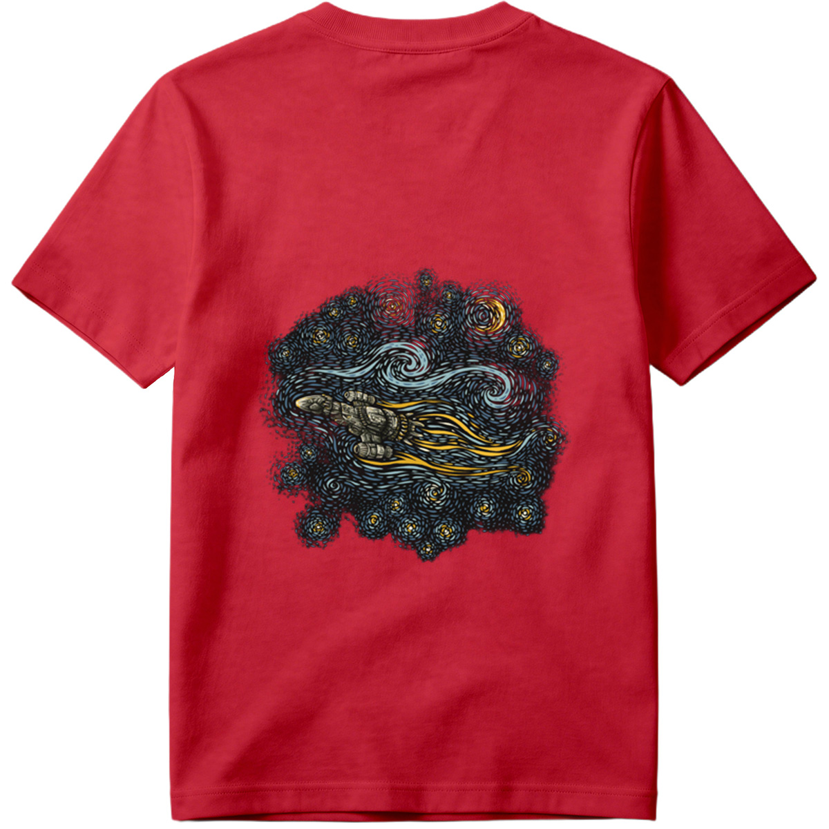 Cyberpunk Hand in Starry Night - Tee