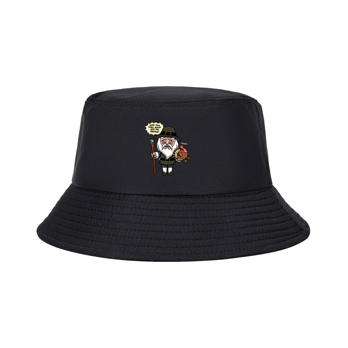 Pilgrim Wizard and Turkey - Fisherman's Hat