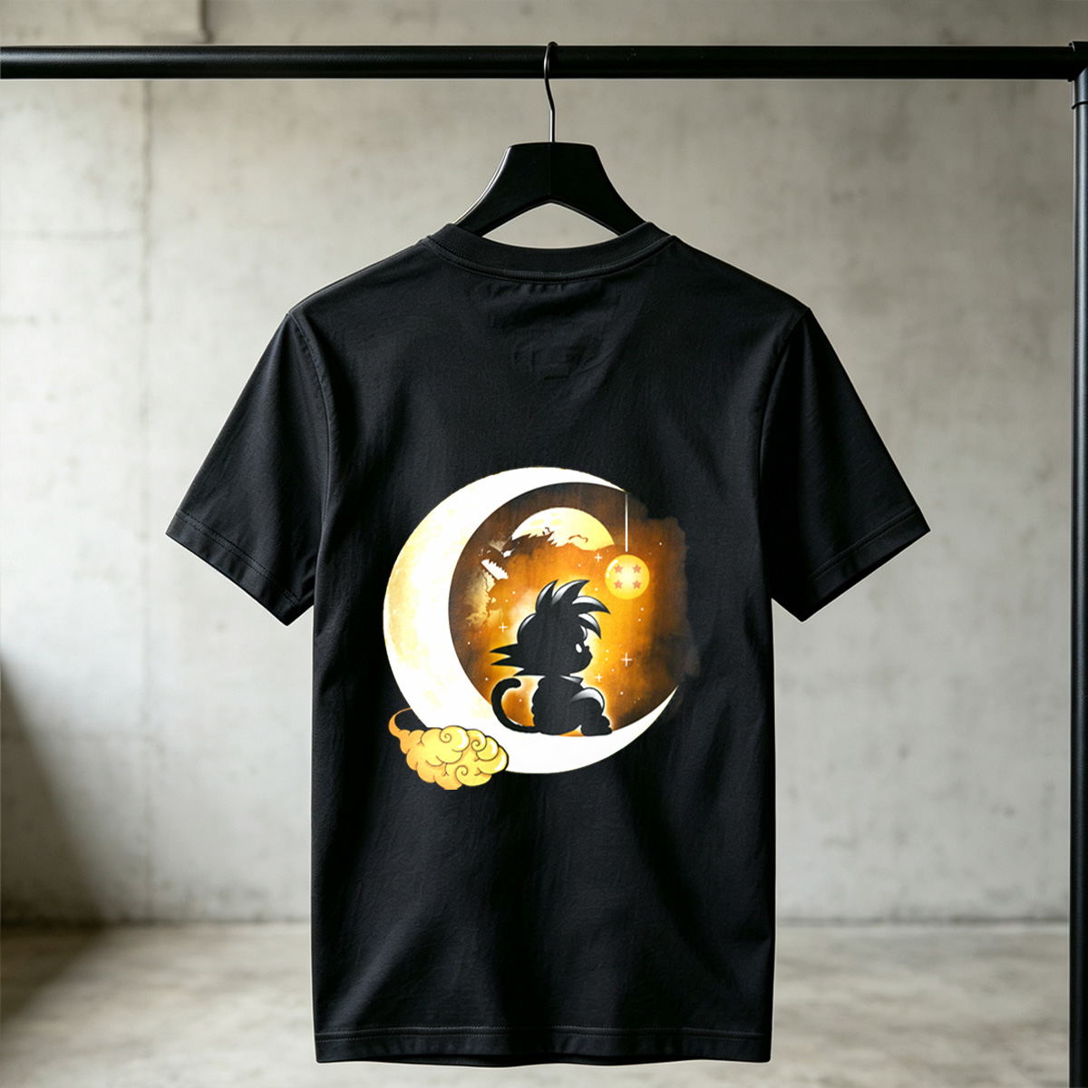 Dragon Ball: Goku and Moon with Dragon Ball - Tee
