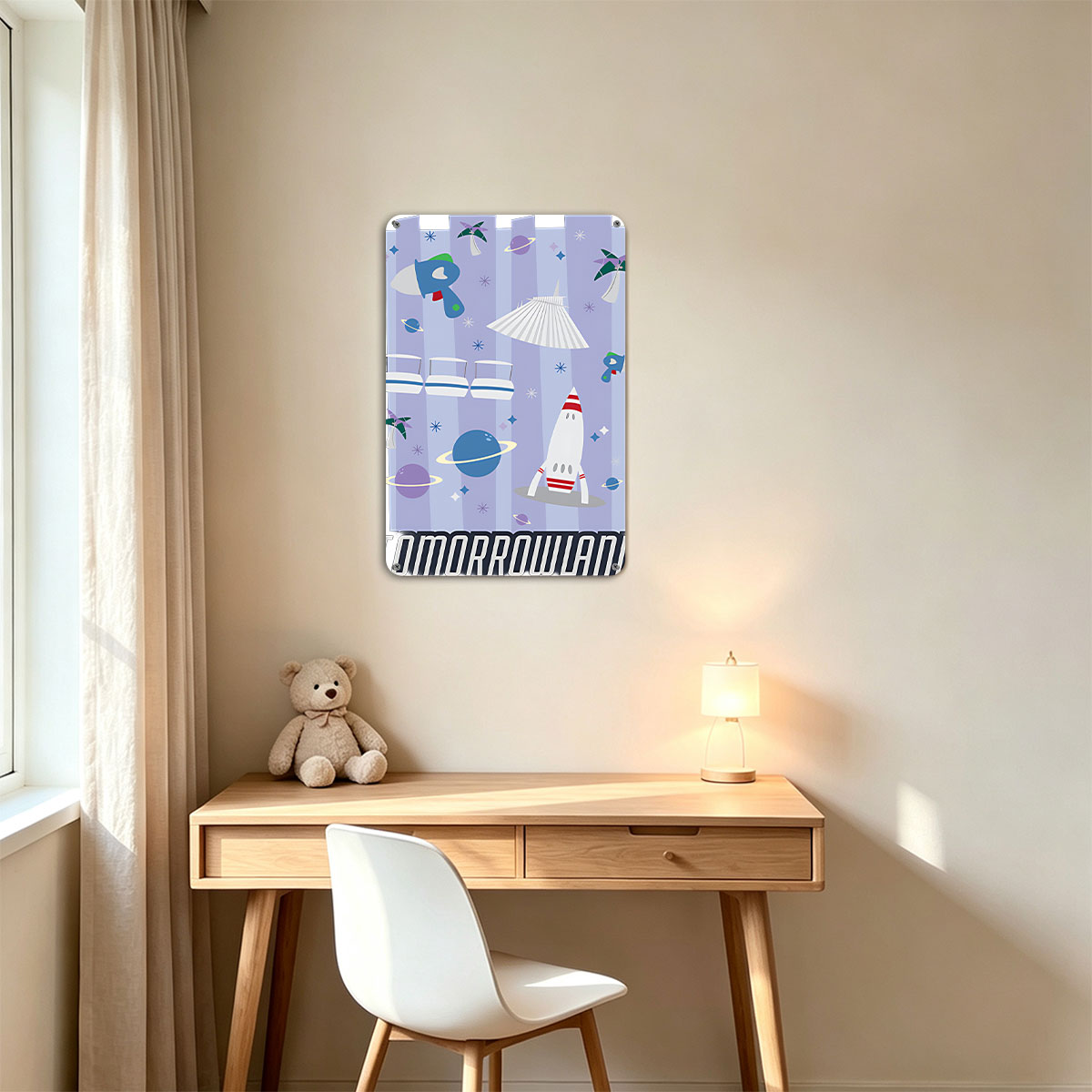 Tomorrowland: Space Adventure with Rockets and Planets - painting