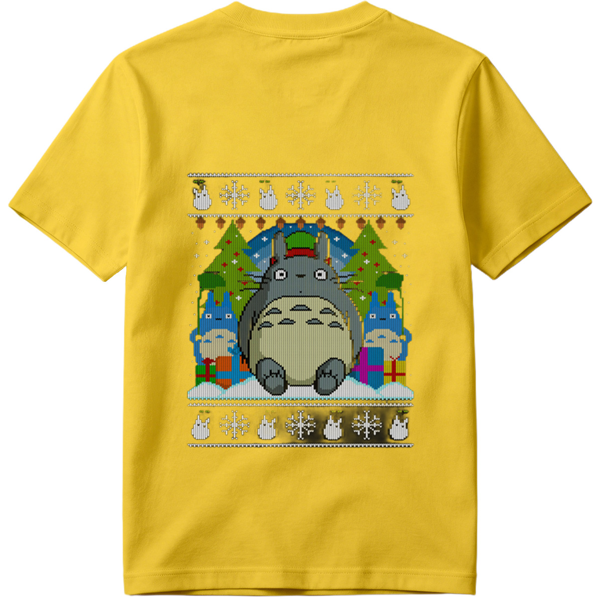 Totoro Christmas Sweater Design - Tee