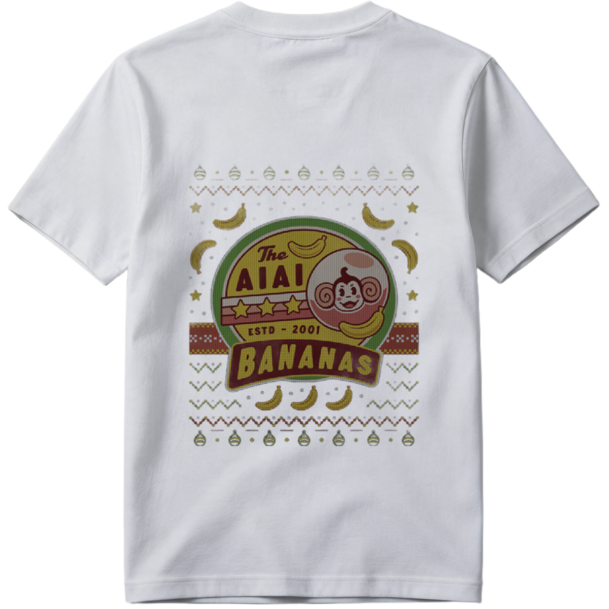 The AIAI Bananas - Monkey and Banana Logo Design - Tee