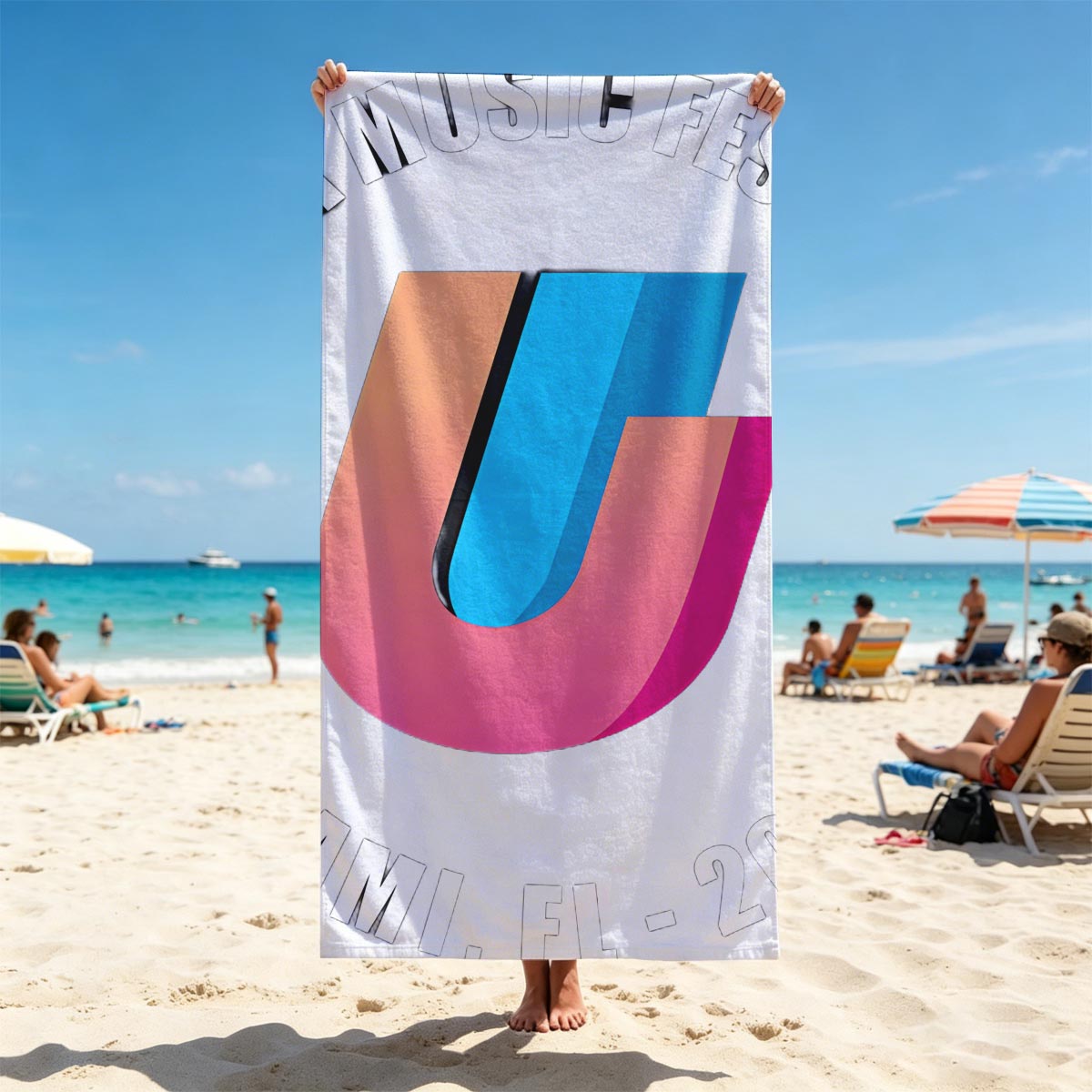 Ultra Music Festival Miami, FL 2026 Logo - Beach towels