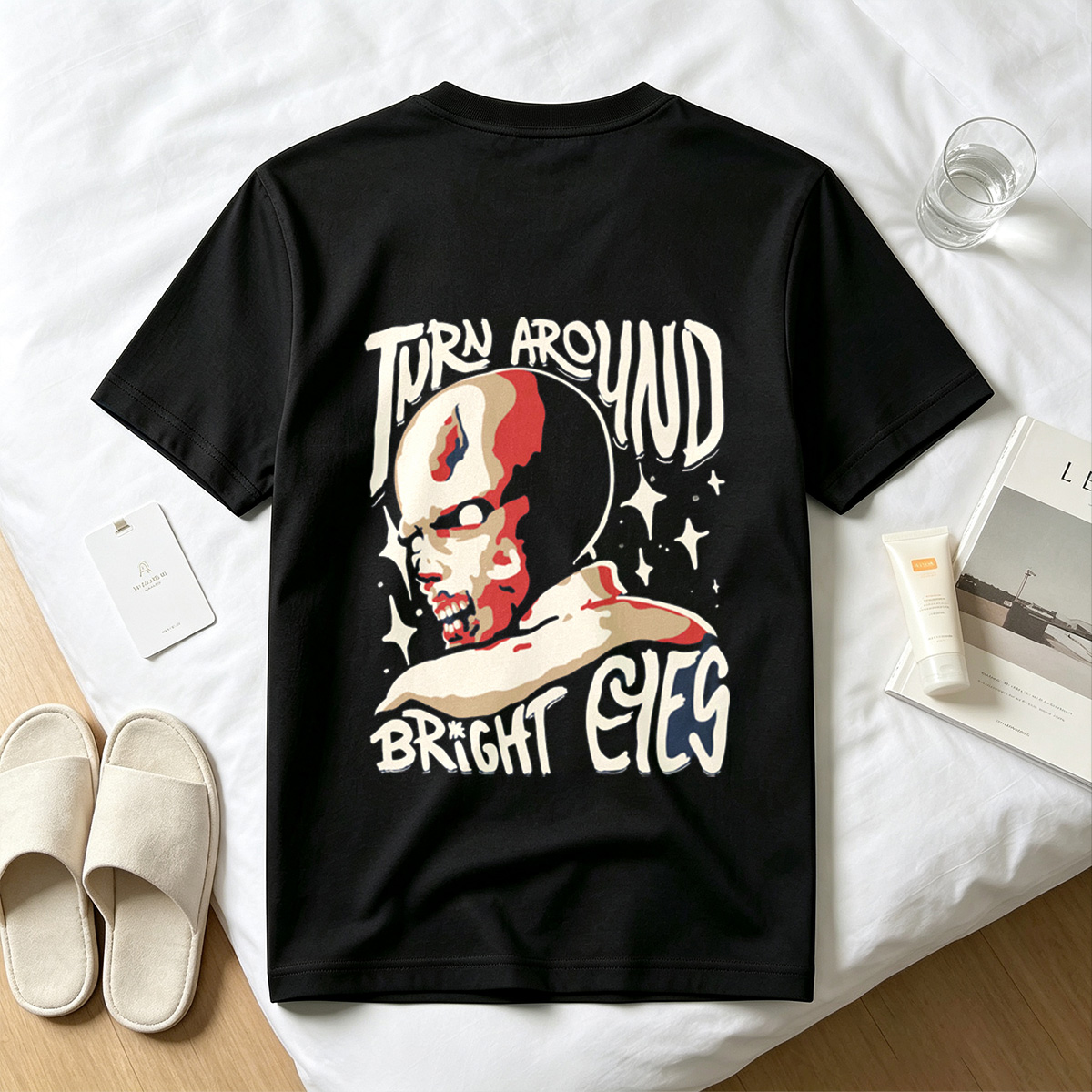 Turn Around Bright Eyes: Skull Character Design - Tee