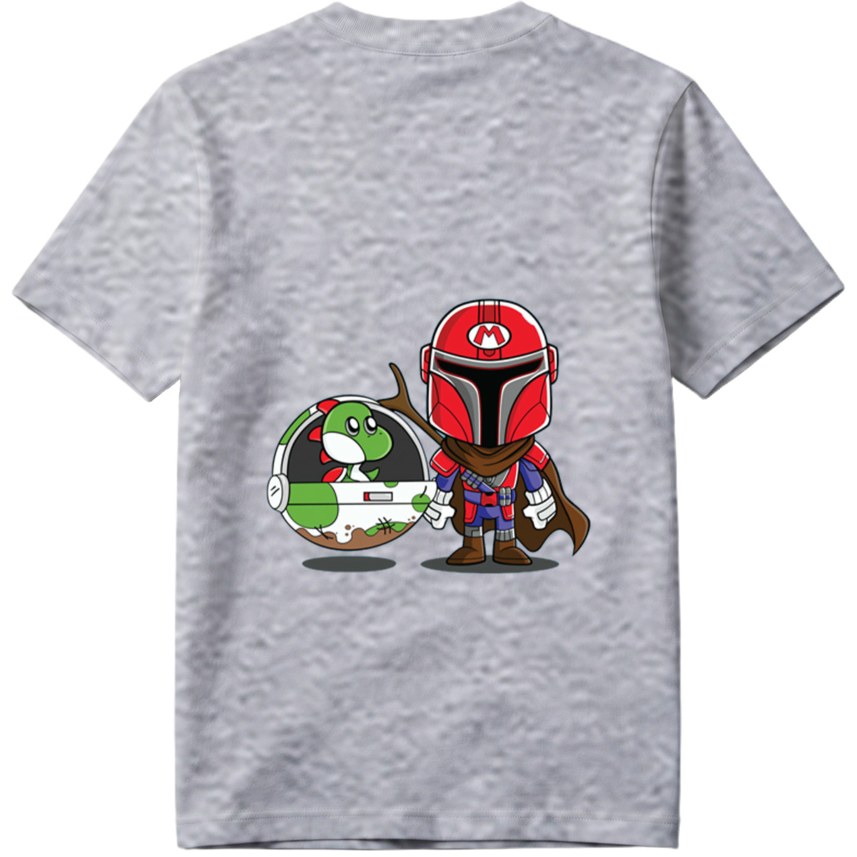 Mario Mandalorian with Yoshi in Space Pod - Tee