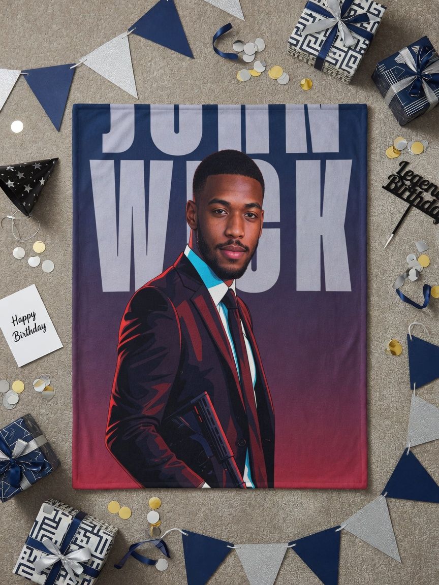 Custom Photo Blanket Personalized Face Portrait Ultra Soft Flannel Fleece Throw Lightweight Warm Cozy Bed Couch Gift