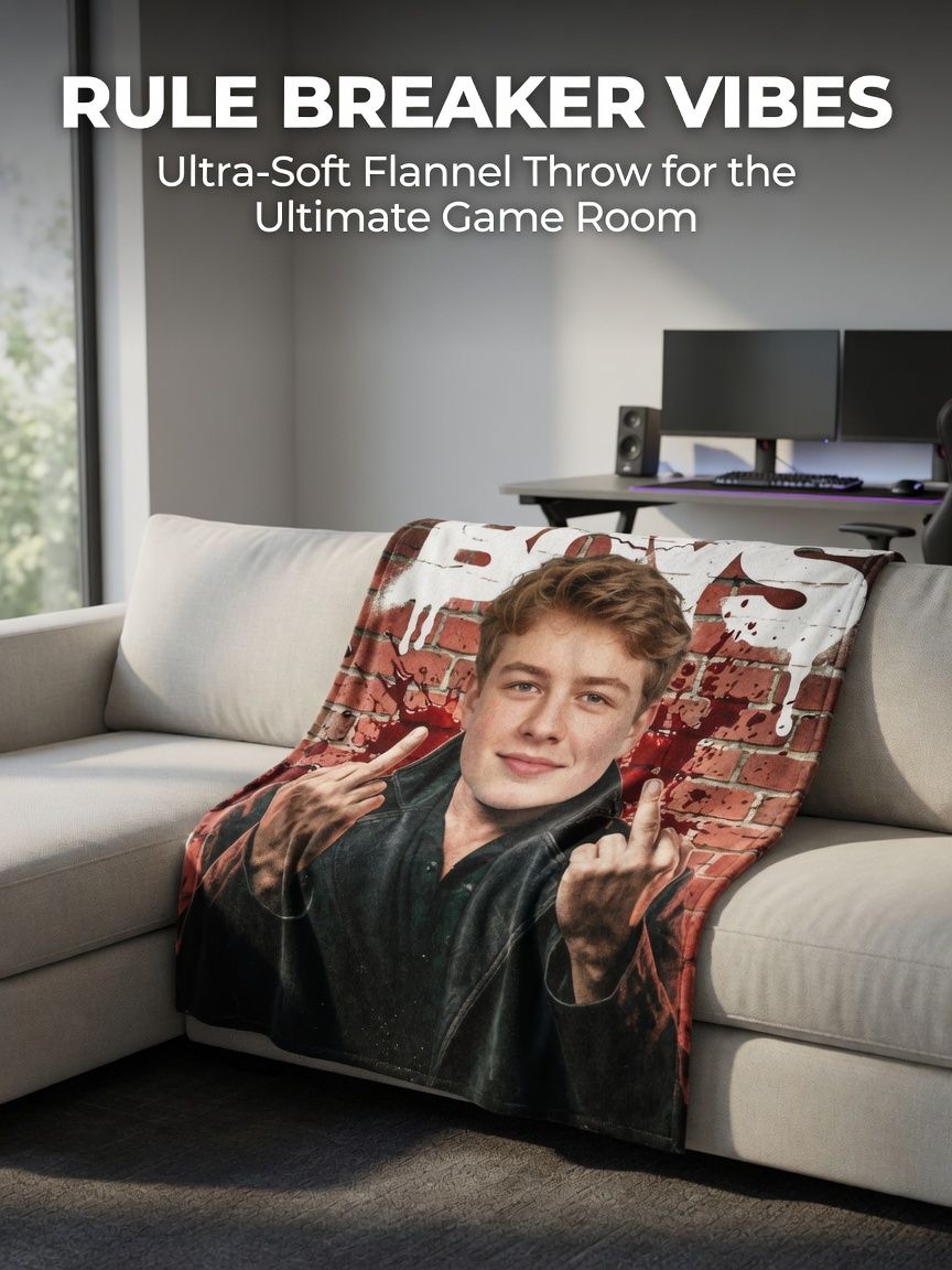 Custom Photo Face Flannel Blanket Personalized Ultra Soft Fleece Throw for Bed Couch and Travel Novelty Gift Idea