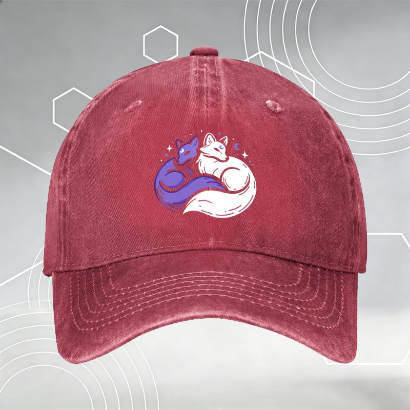 New Baseball Cap with Cute Christmas Cow Print 