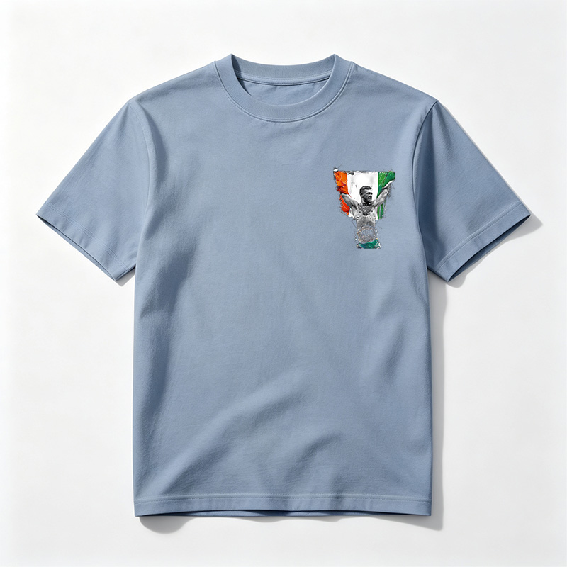 Conor McGregor Celebrates with Irish Flag and UFC Belt - Tee