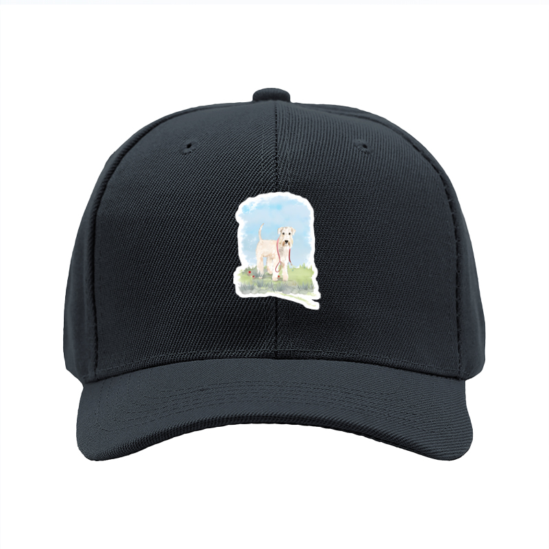 1pc New Baseball Cap with Adorable Dog Print and Red Leash Design, Unisex Adjustable Hat for Outdoor Activities, Perfect for Pet Lovers and Casual Wear