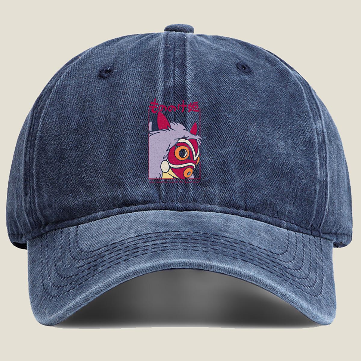 Princess Mononoke - Forest Spirit - Washed Denim - Baseball Cap