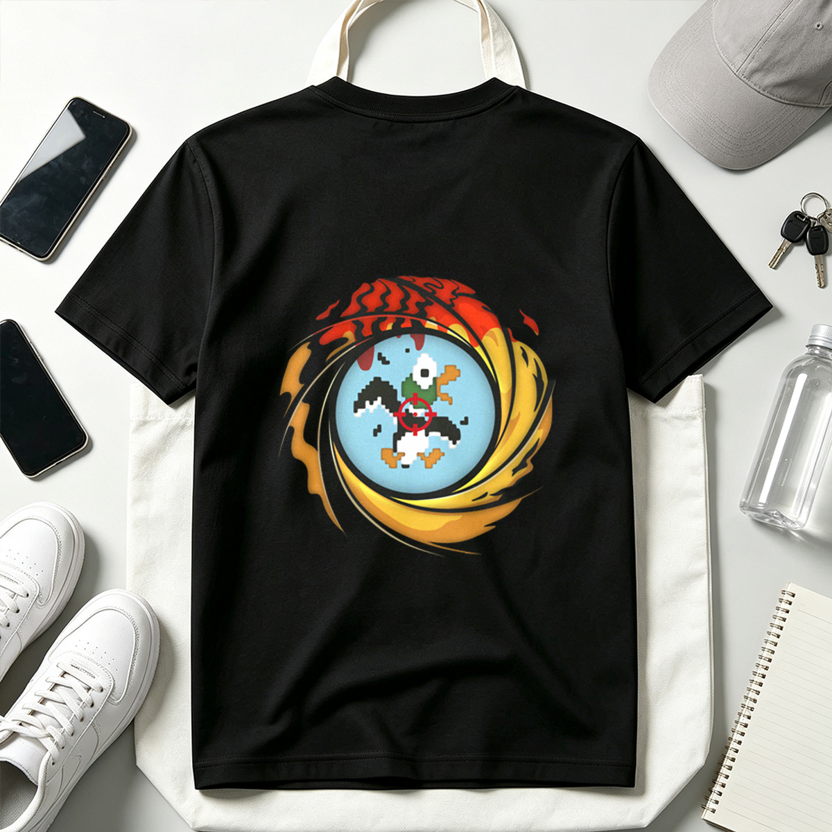 Duck Hunt: Pixel Duck in the Crosshairs - Tee