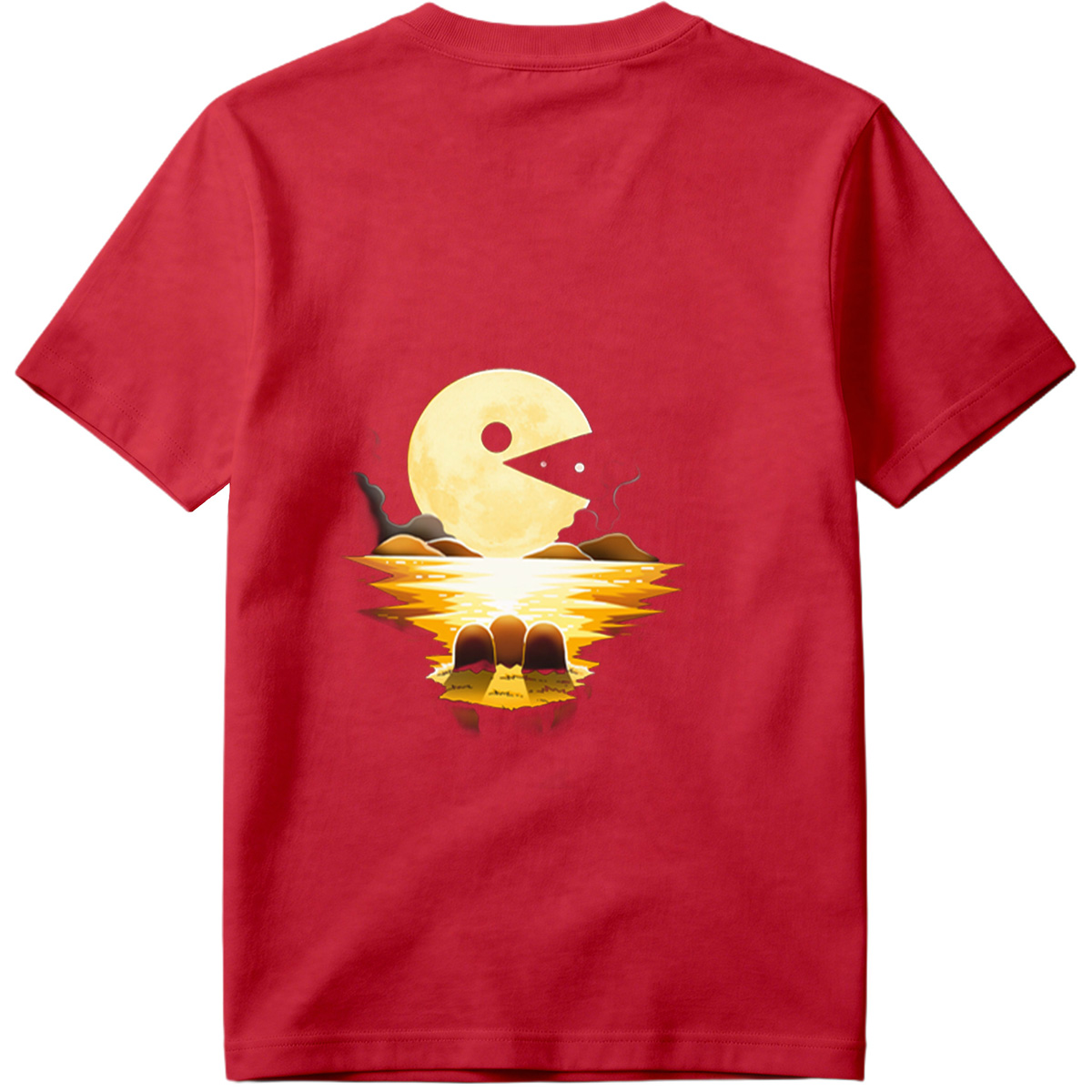 Pac-Man Moon Reflection - Tee