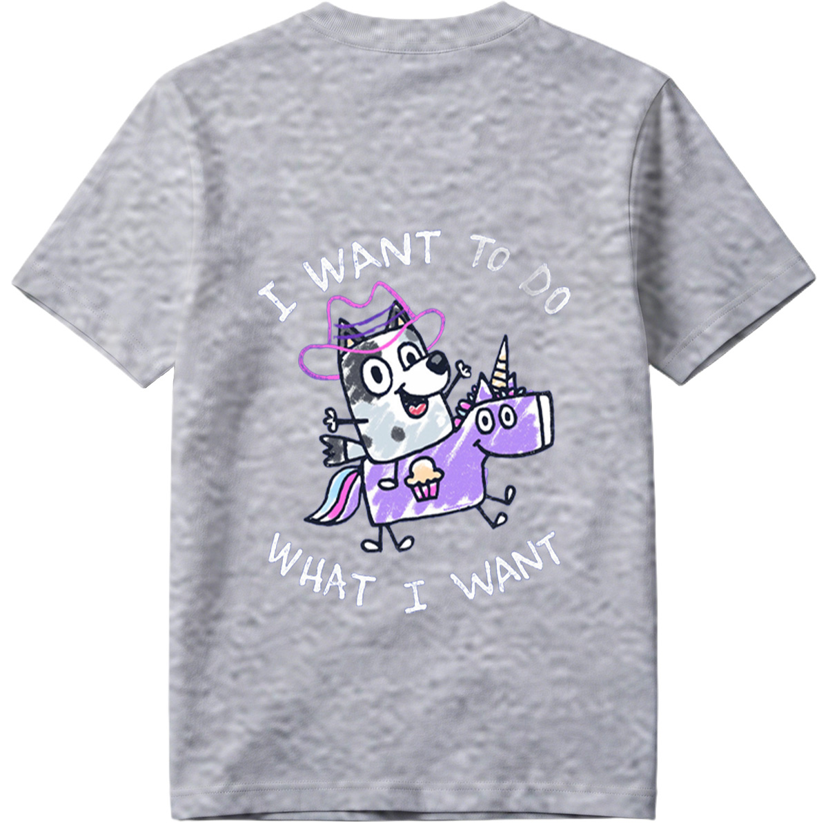 Bluey and the Unicorn: I Want to Do What I Want - Tee