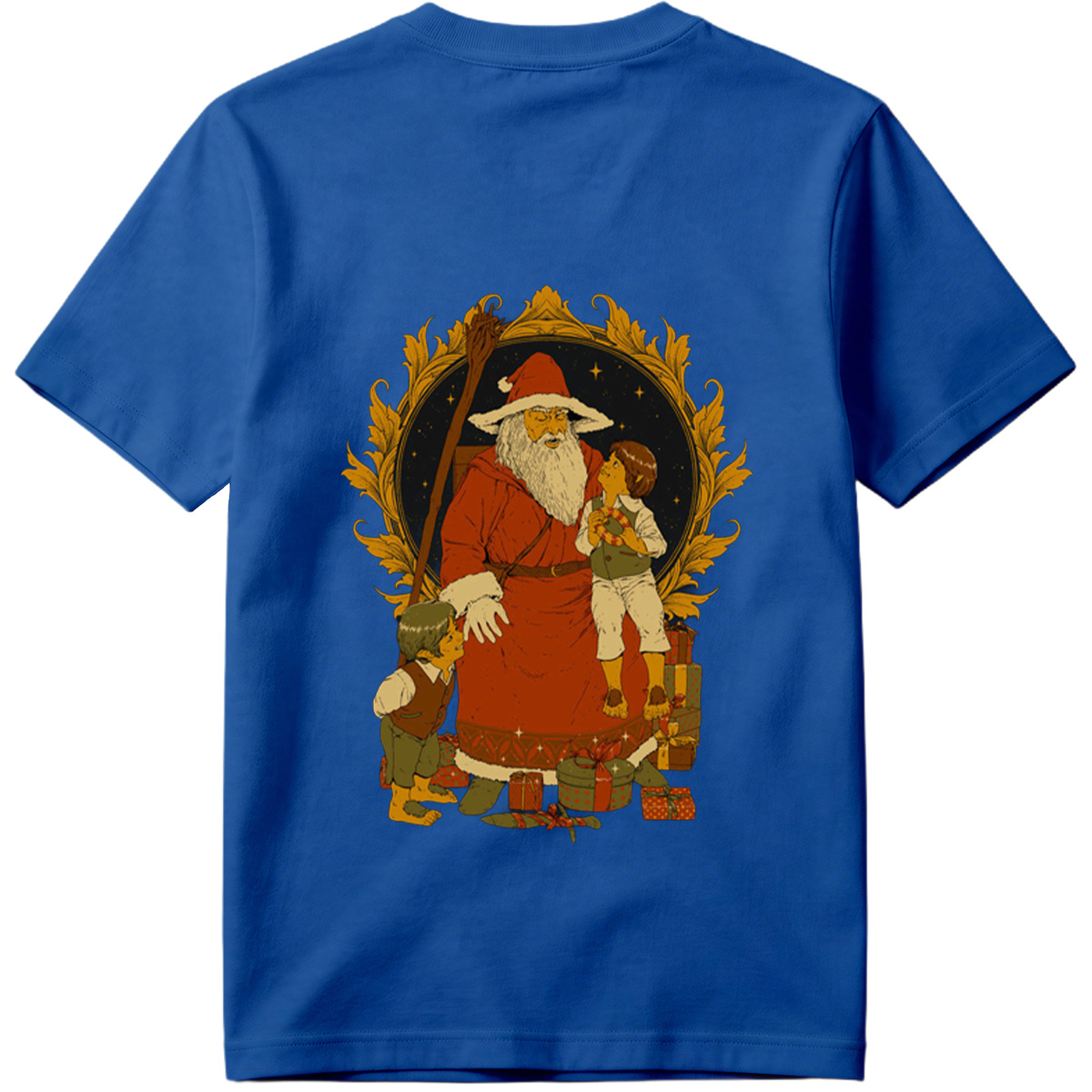 Santa Claus with Children and Gifts - Tee