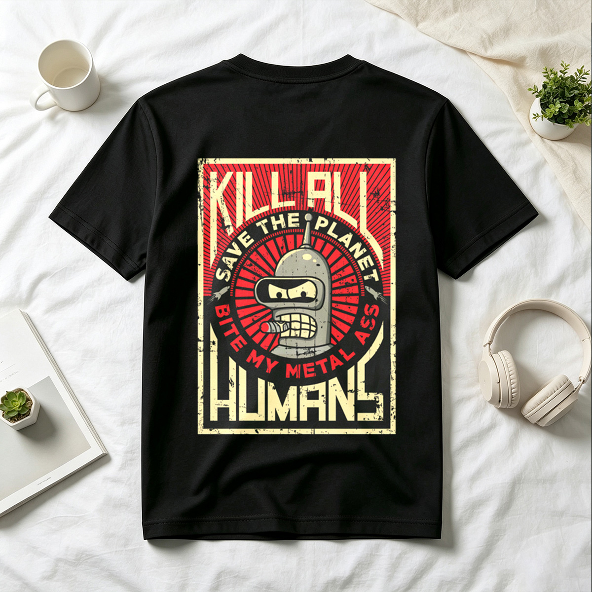 Futurama - Bender: Kill All Humans - Tee