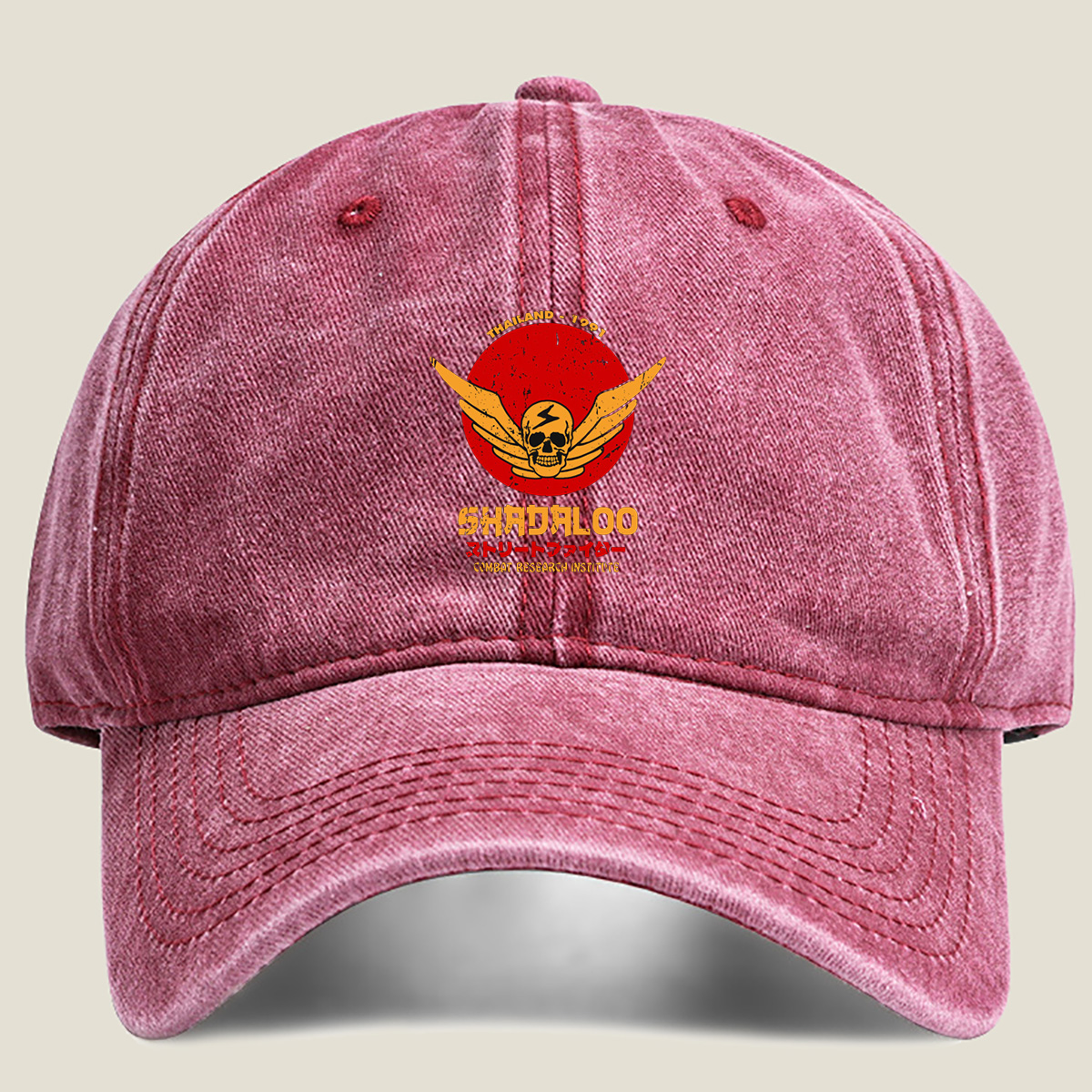 Shadaloo - Street Fighter Combat Research Institute - Washed Denim - Baseball Cap