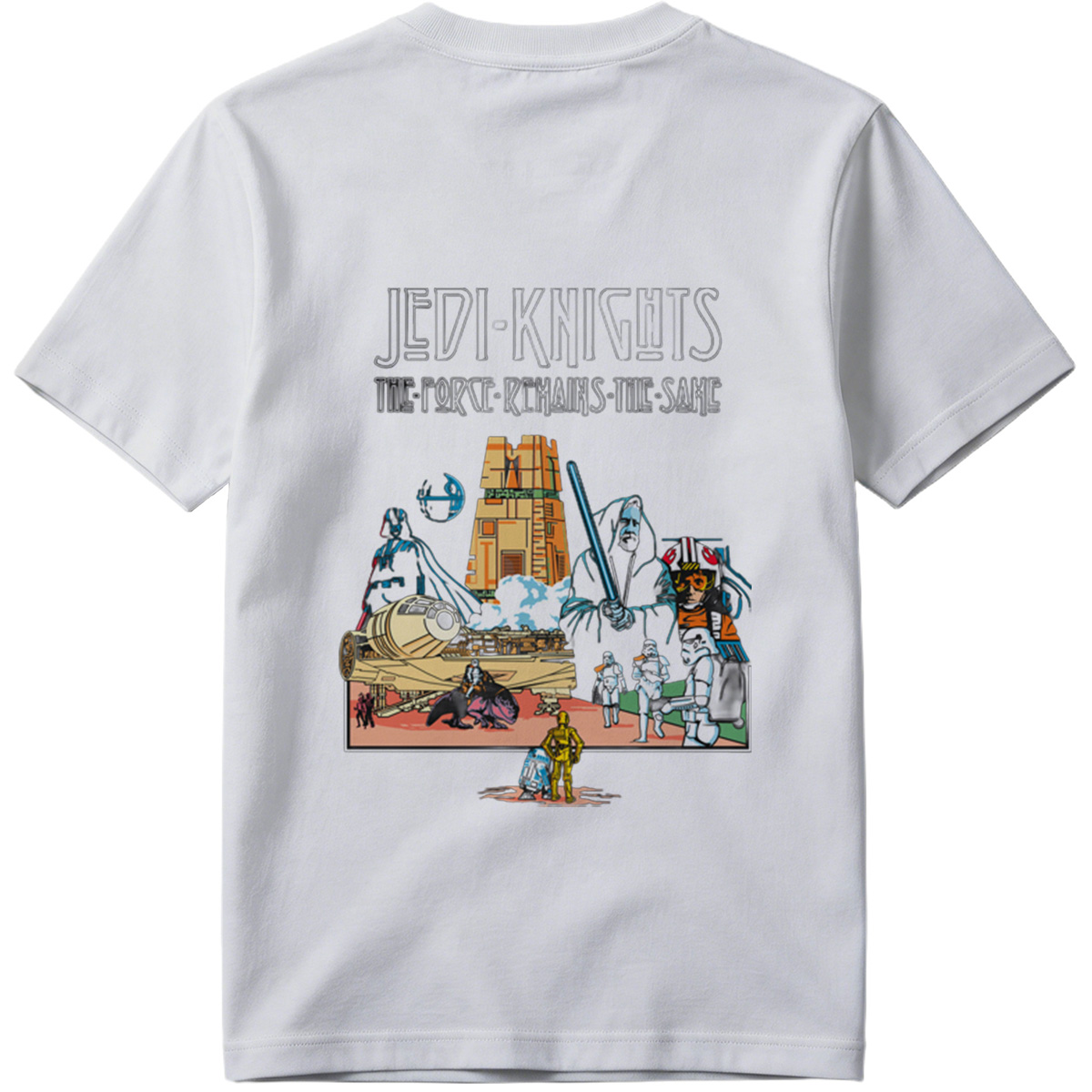 Jedi Knights: The Force Remains the Same – Darth Vader, Emperor Palpatine, Stormtroopers, and Iconic Star Wars Characters - Tee