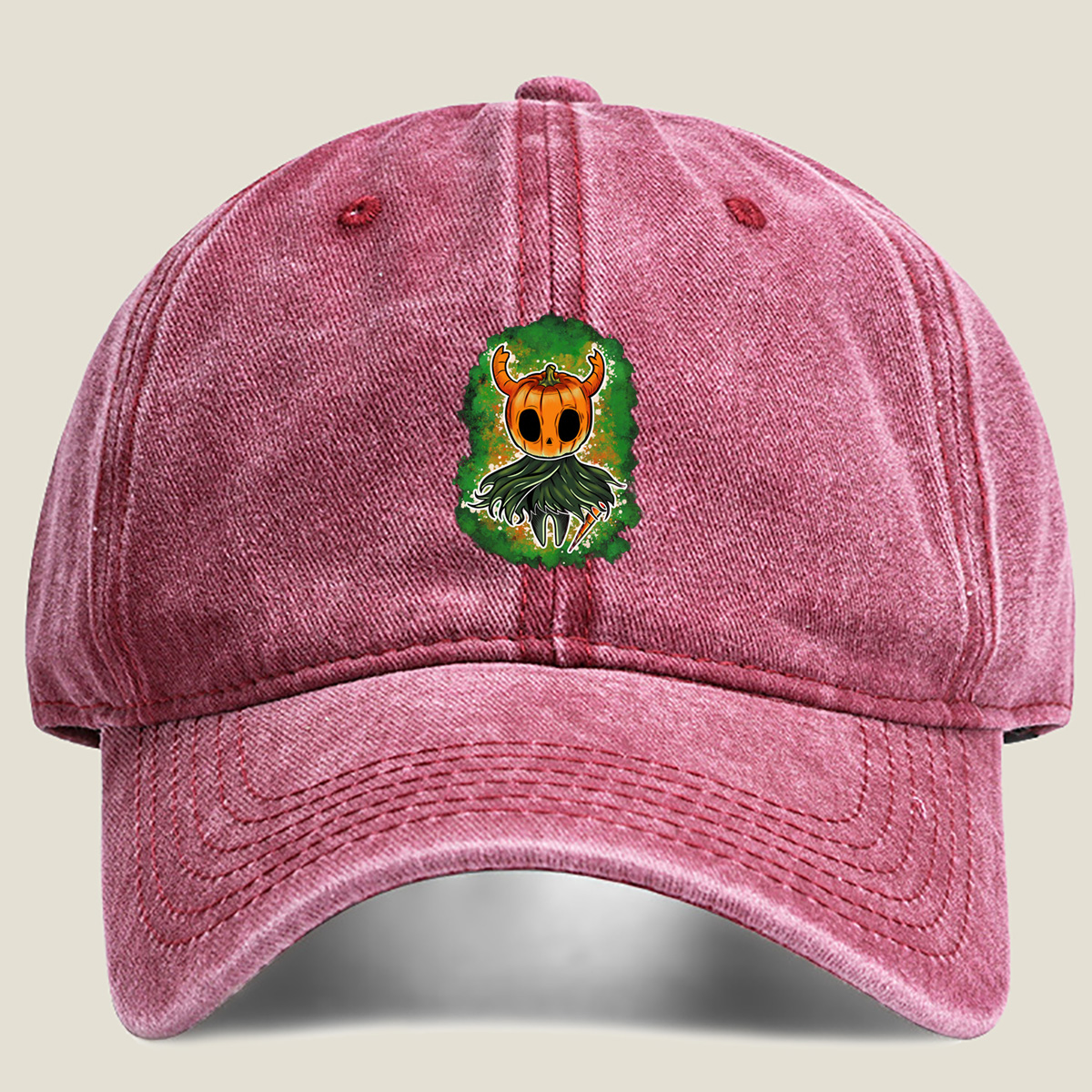 Pumpkin King from The Legend of Zelda - Washed Denim - Baseball Cap