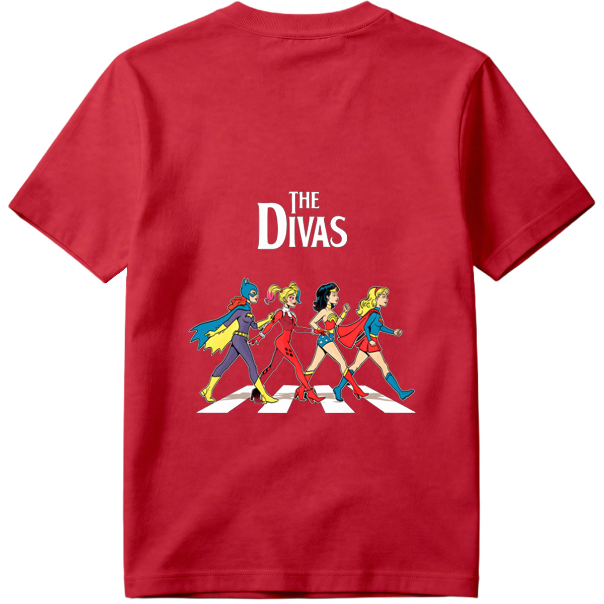 The Divas: Batgirl, Harley Quinn, Wonder Woman, Supergirl - Tee