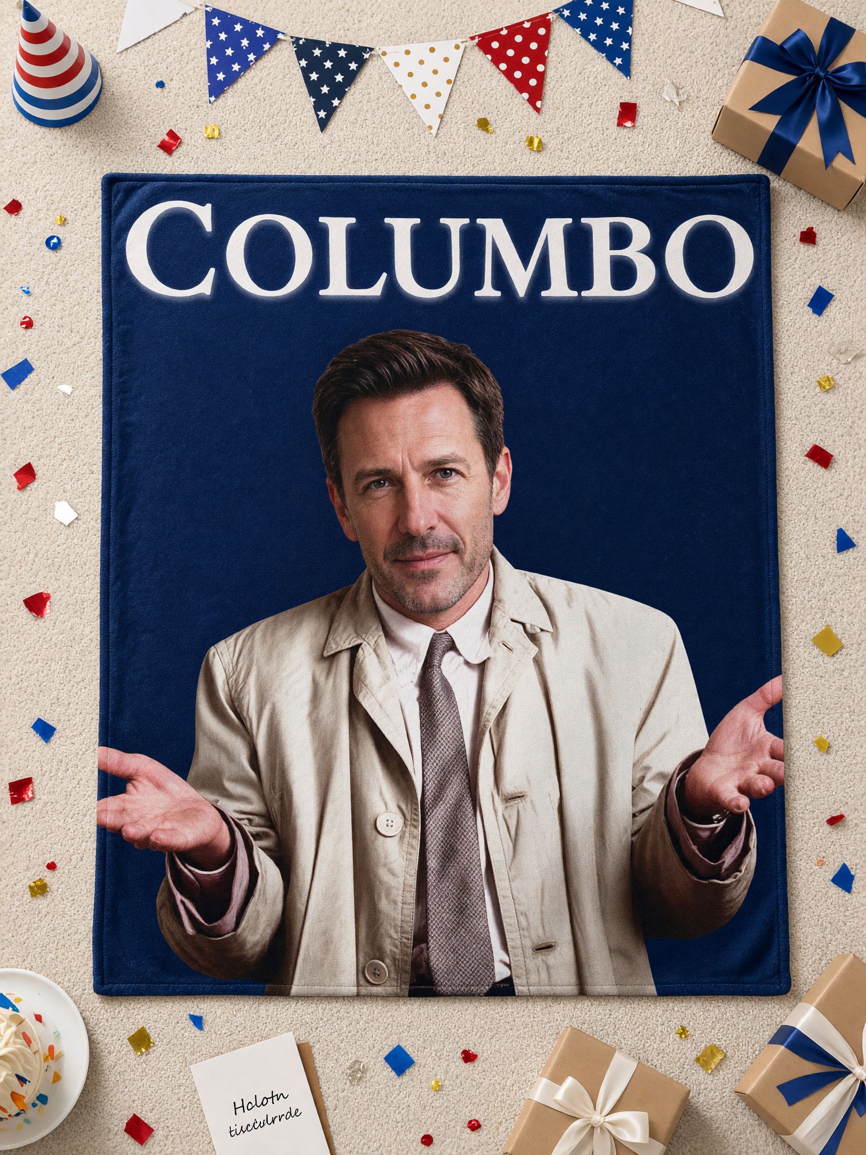 Custom Photo Face Blanket Soft Flannel Fleece Throw Anti-Pilling Warm Bed Sofa Cover Ideal Personalized Gift