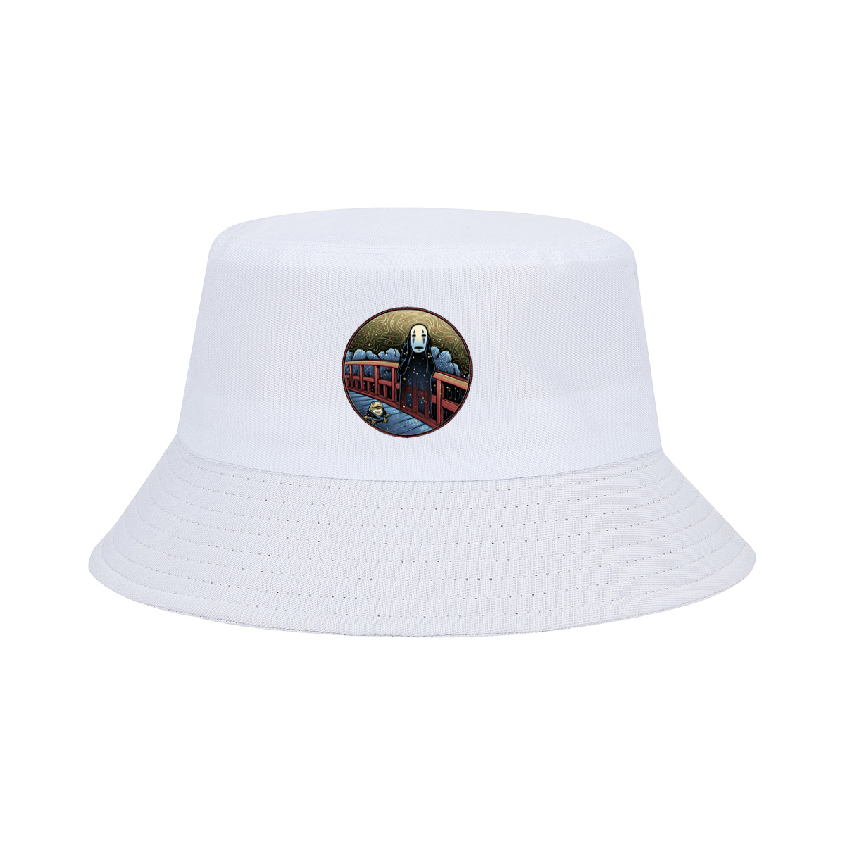 Spirited Away: No-Face and Frog on Bridge - Fisherman's Hat