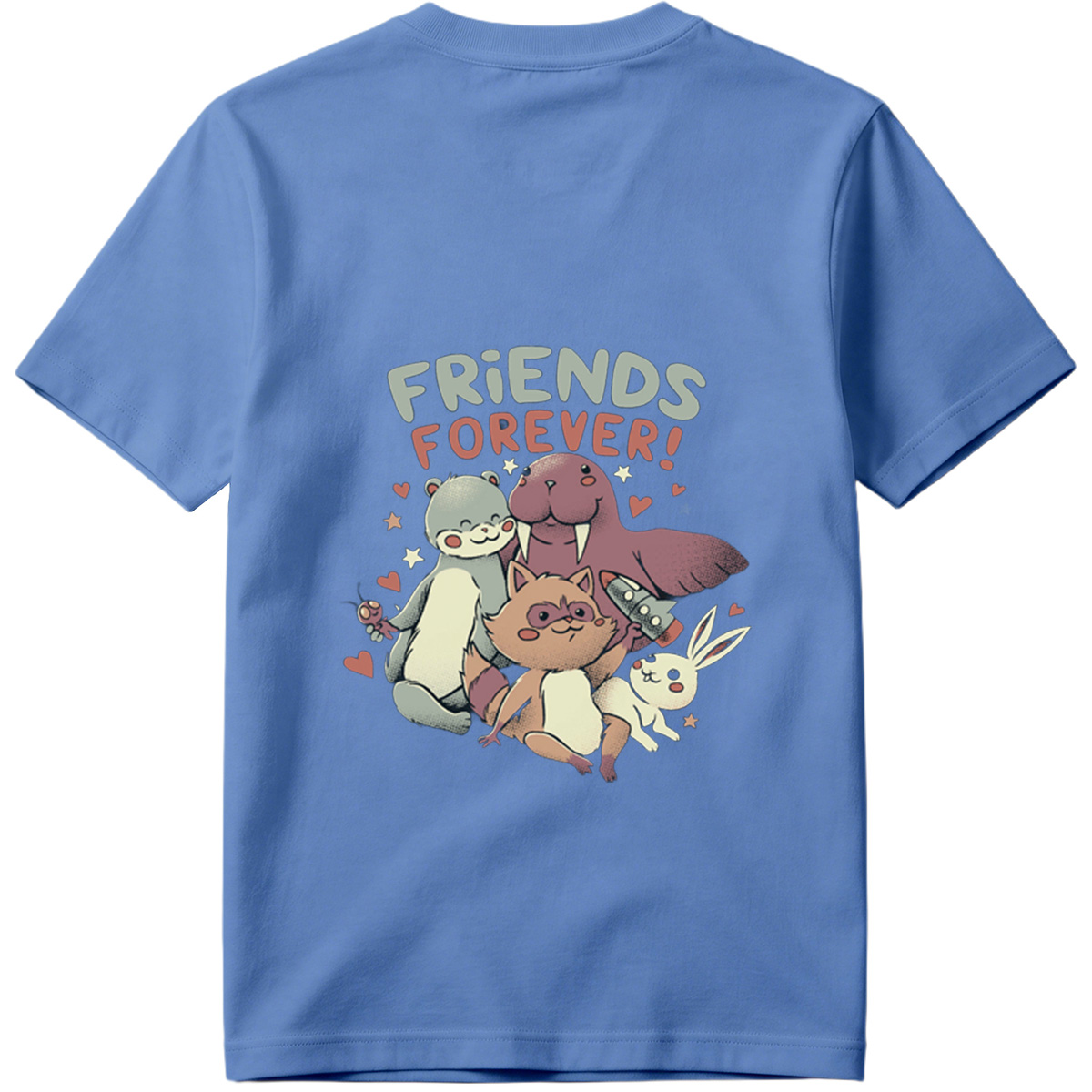 Friends Forever: Otter, Walrus, Cat, and Rabbit - Tee