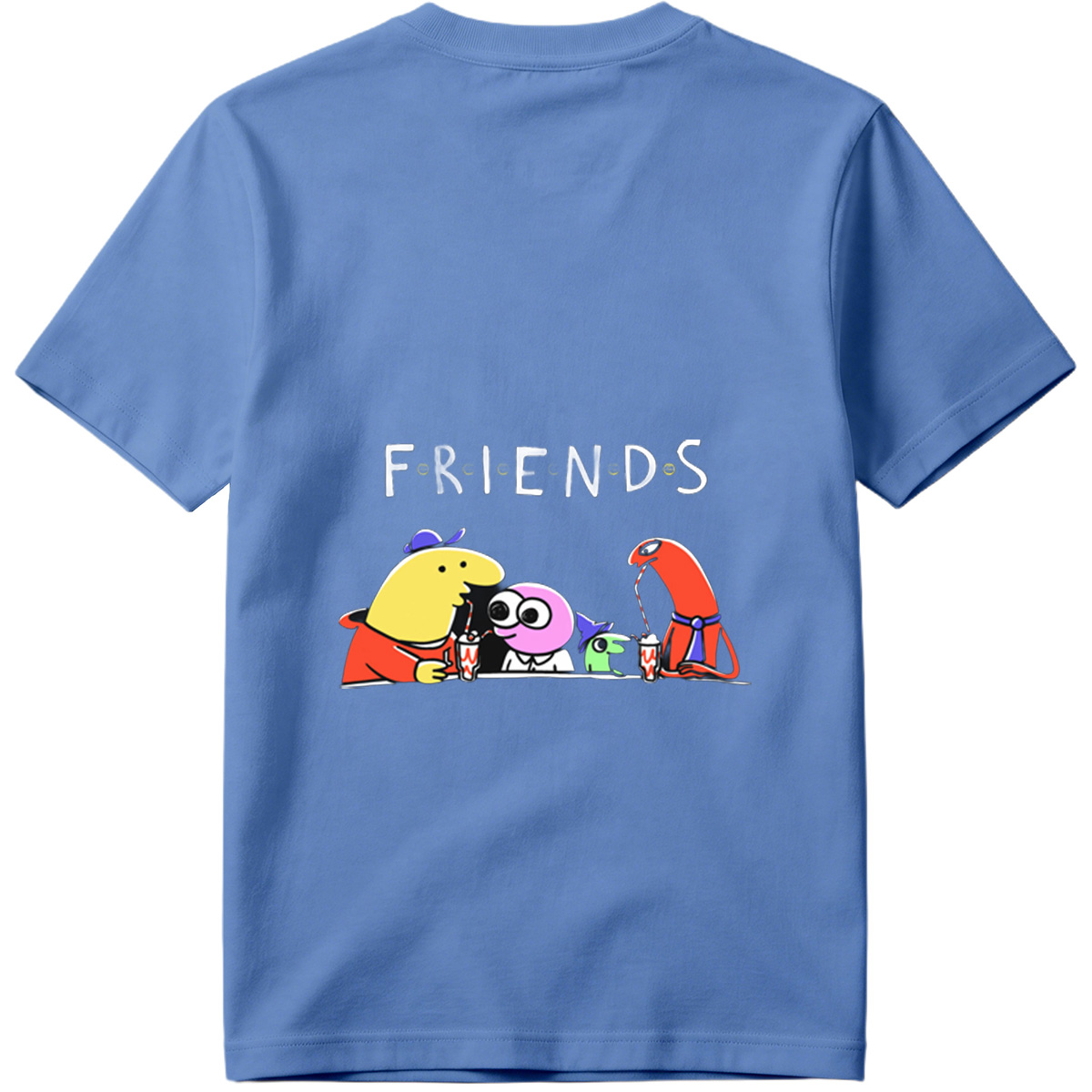 Friends: The Animated Characters Enjoying Drinks Together - Tee