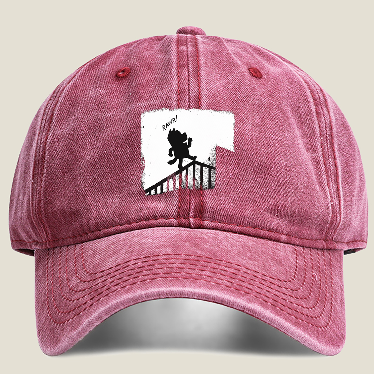 Cat in the Hat Rawr! - Washed Denim - Baseball Cap