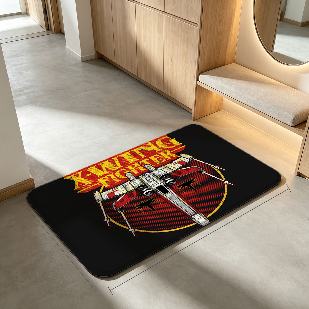 X-Wing Fighter Star Wars Rebel Alliance Iconic Spacecraft Design - Flannel floor mat