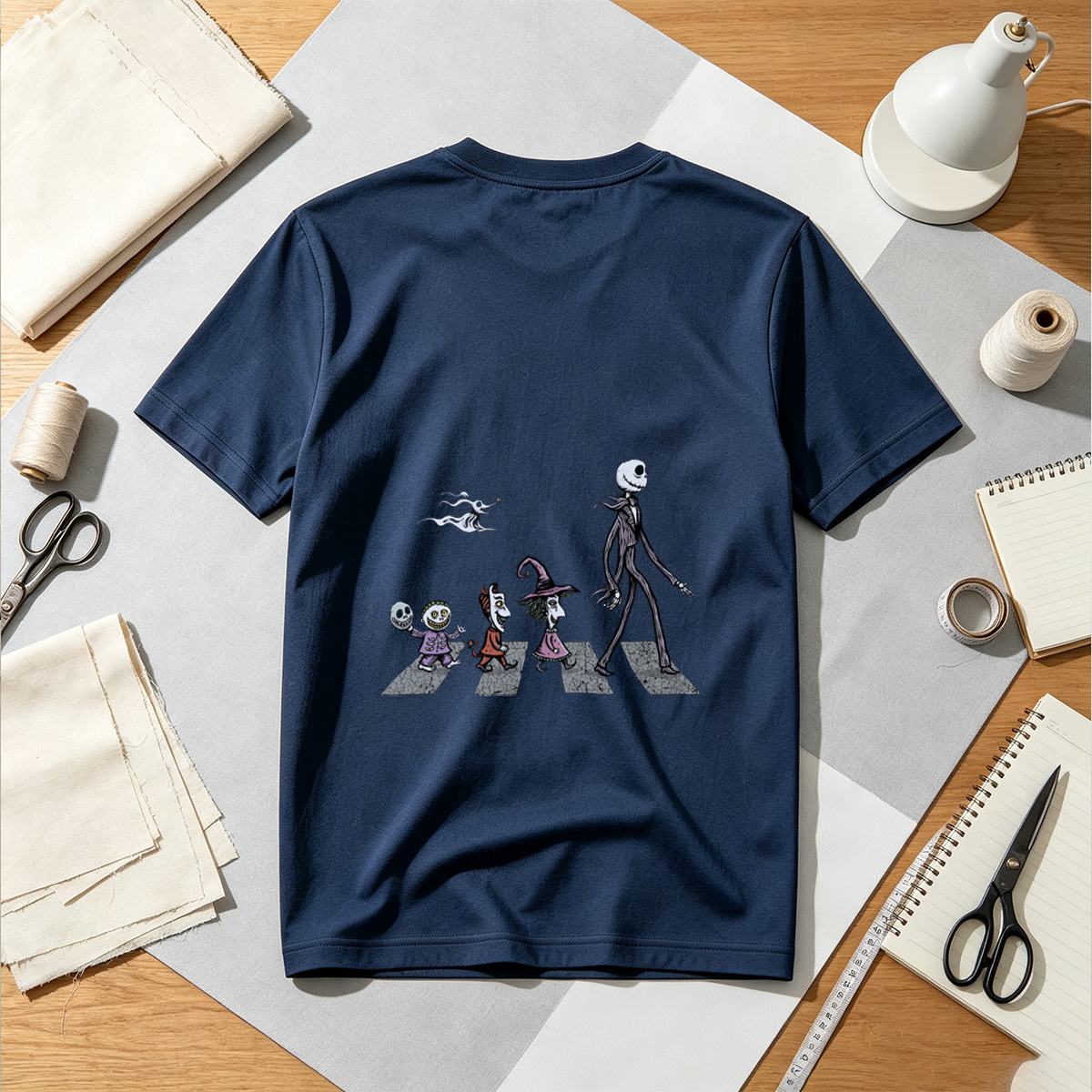The Nightmares: Jack Skellington, Sally, Zero, and Friends Crossing the Street - Tee
