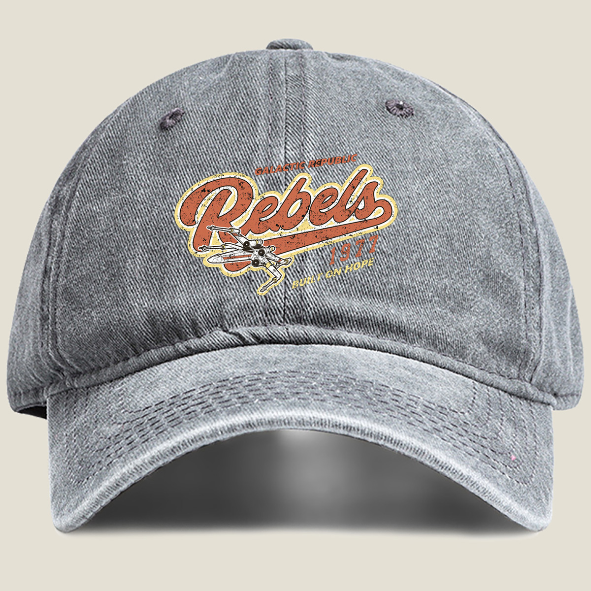 Star Wars Rebels: Galactic Republic 1977 Built on Hope - Washed Denim - Baseball Cap