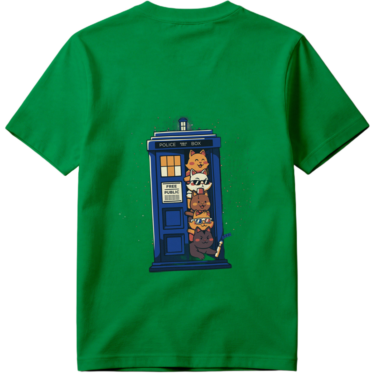 Doctor Who Cats in the TARDIS - Tee