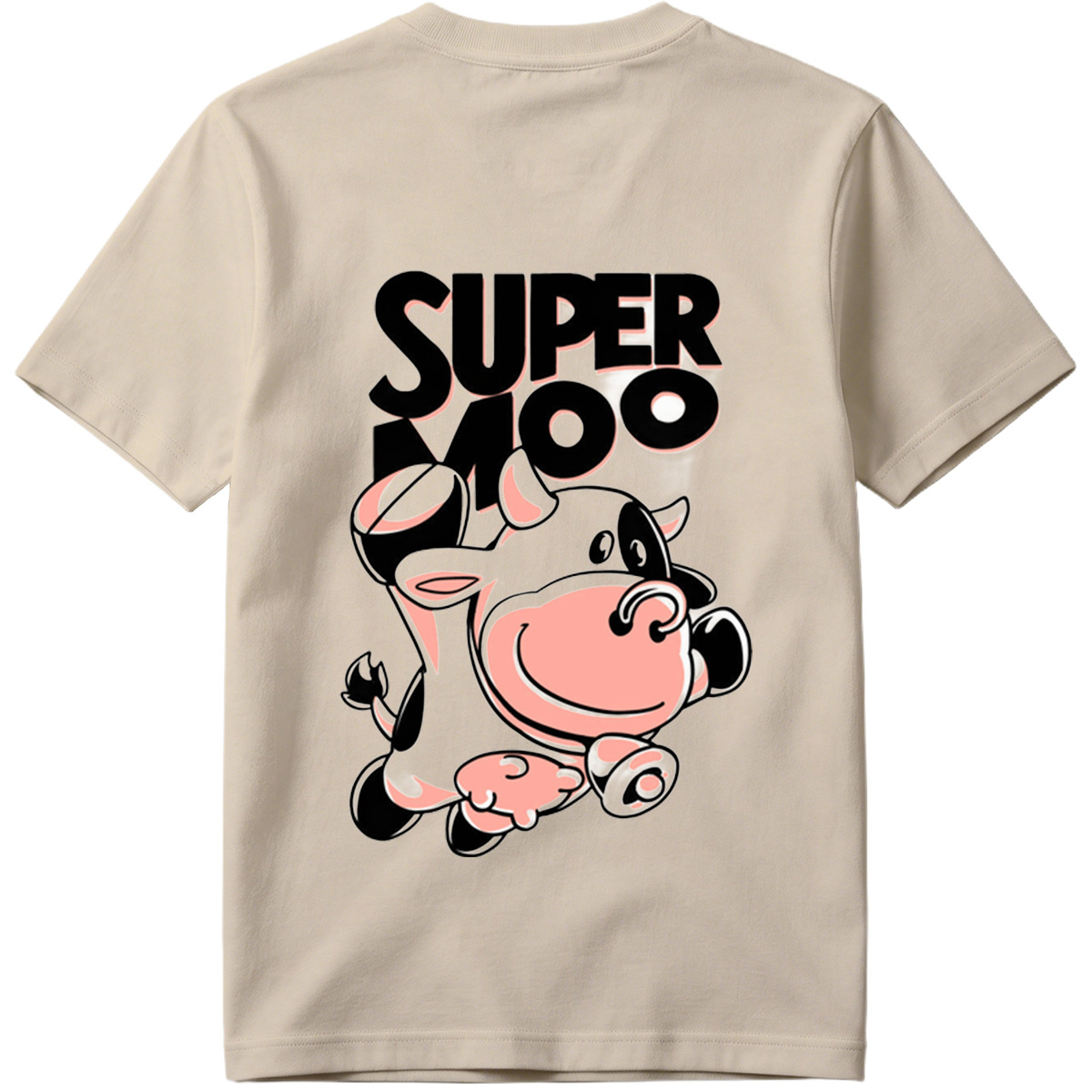 Super Moo Cow Character Design - Tee