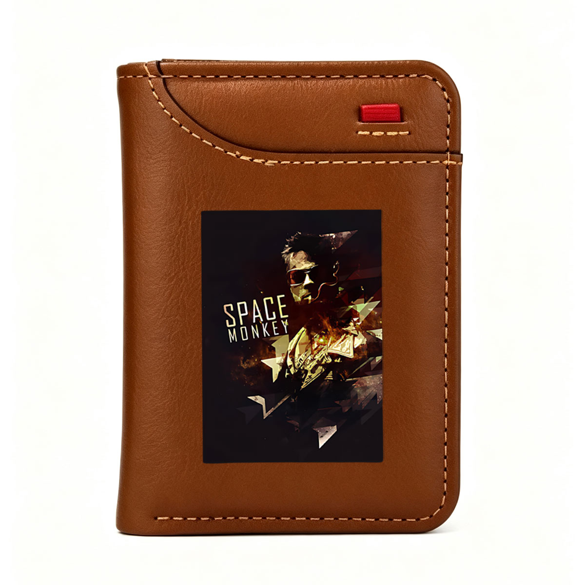 Space Monkey: A Futuristic Portrait of a Mystical Figure - Vertical Style Wallet