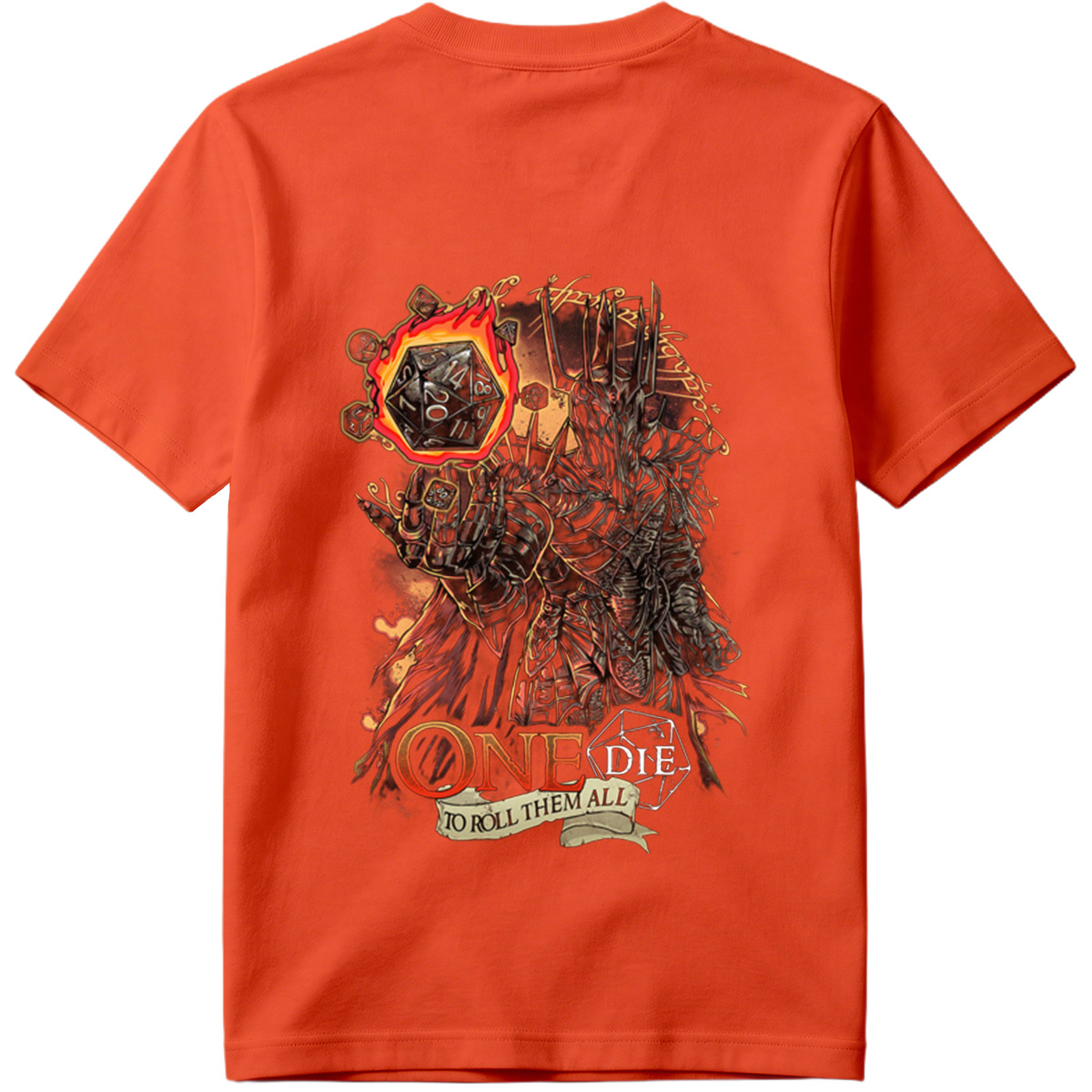 One Die to Roll Them All: D&D Inspired Fantasy Art - Tee