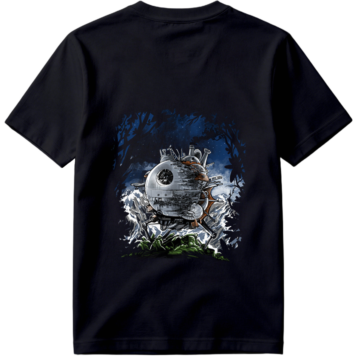 Steampunk Death Star in the Forest - Tee