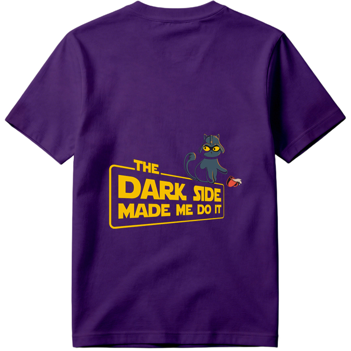 Star Wars - The Dark Side Made Me Do It Cat - Tee