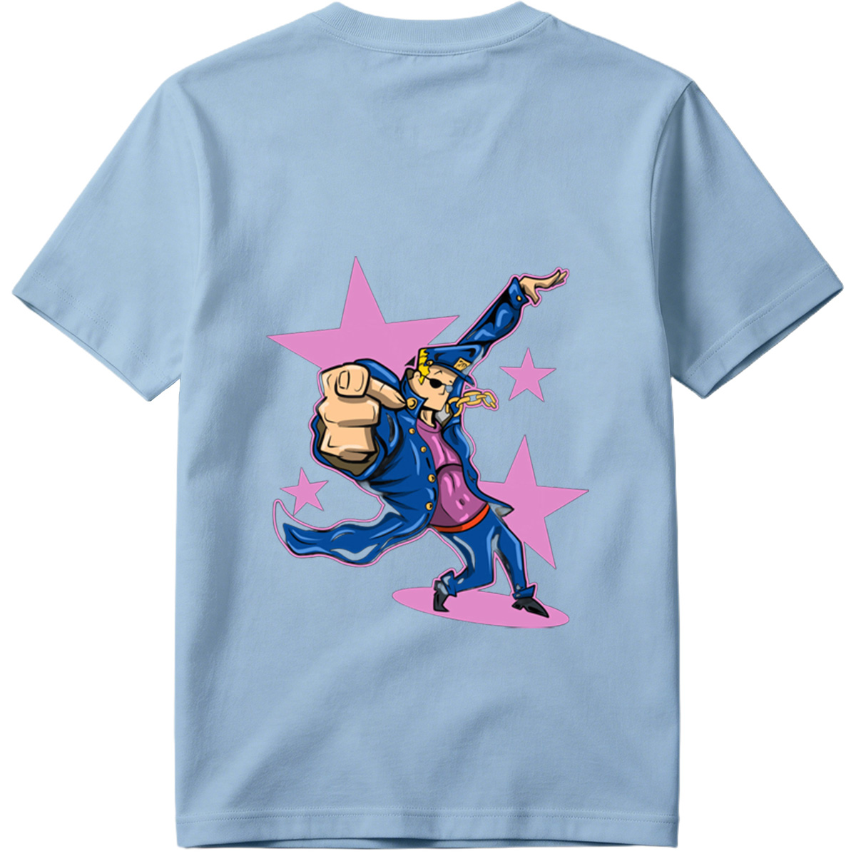 Gangster Mickey in Blue Coat and Hat, Dancing with Stars Background - Tee
