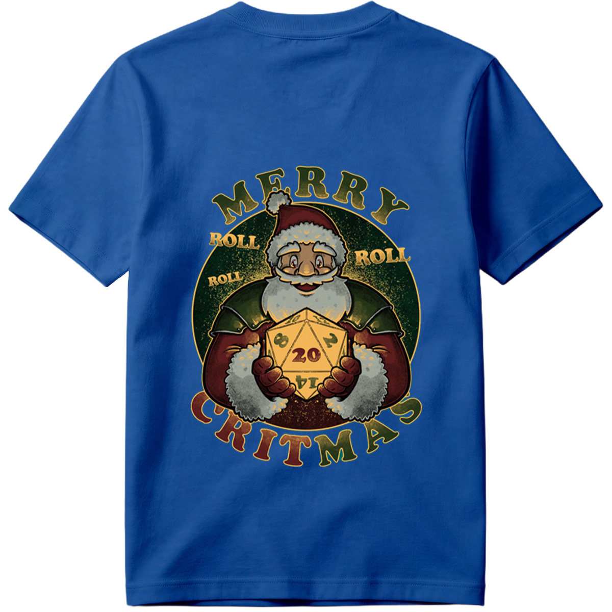 Merry Rollmas: Santa with D20 - Tee