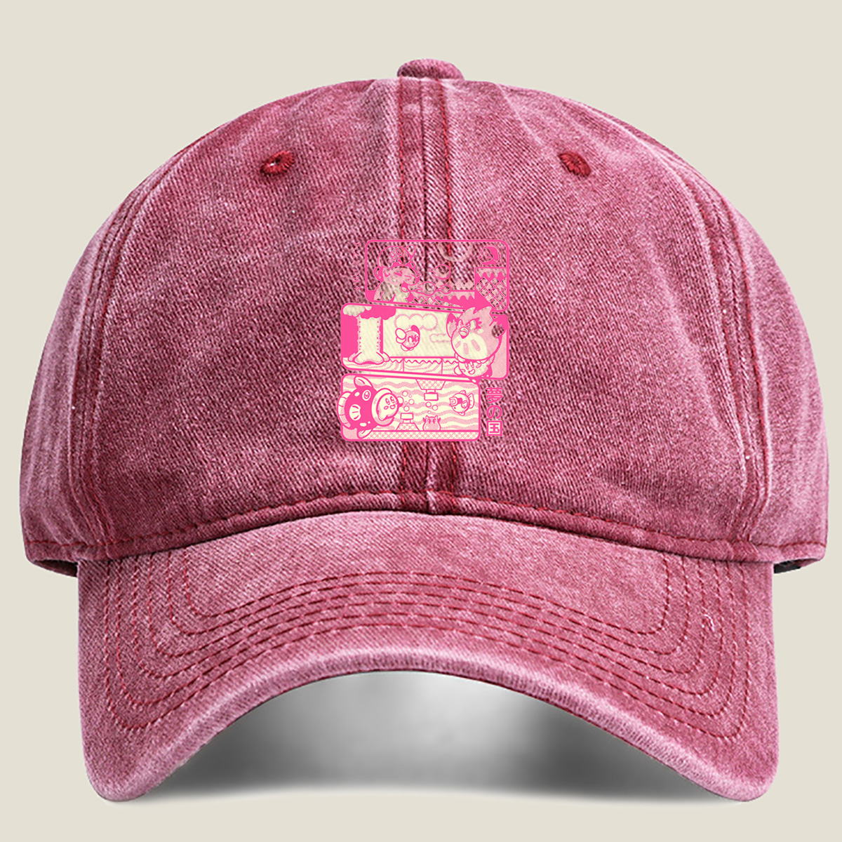 Kirby and Friends in Dream Land - Washed Denim - Baseball Cap