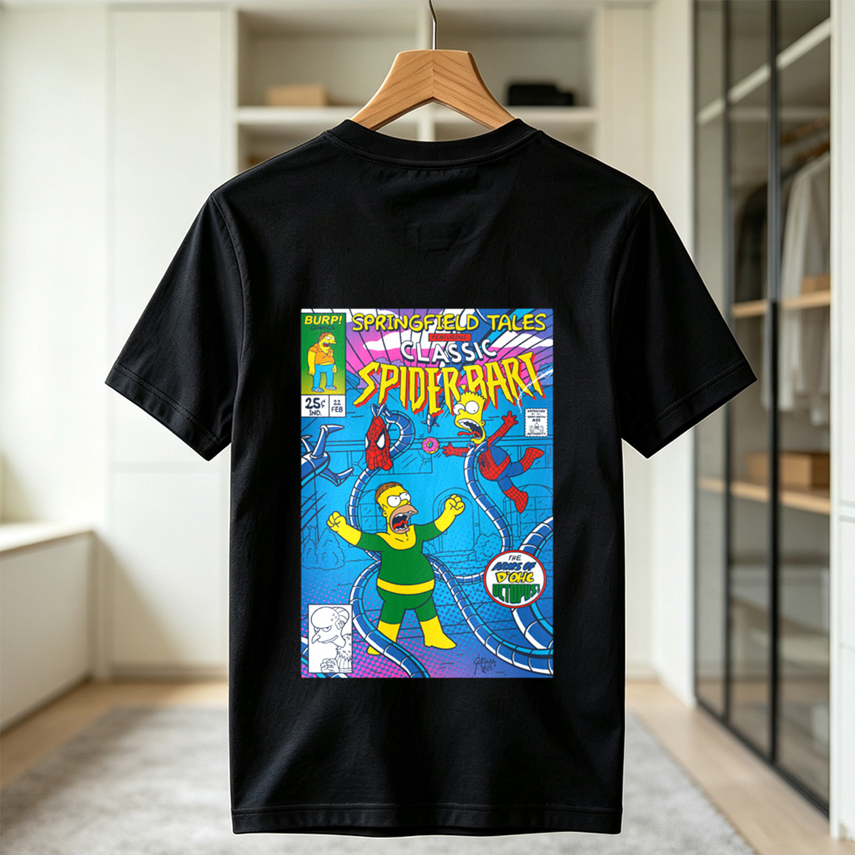 Springfield Tales Featuring Classic Spider-Bart: The Arms of D'Ohc Octopus - Tee