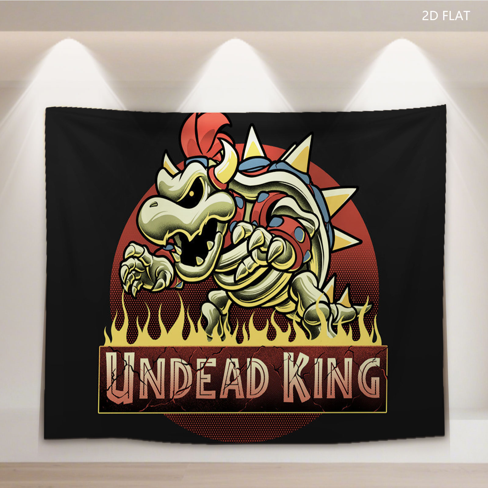 Undead King: Bowser's Skeletal Reign - Tapestry