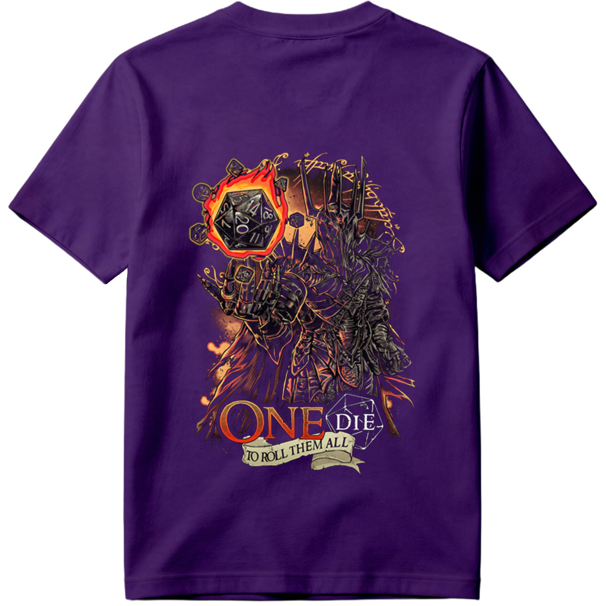 One Die to Roll Them All: D&D Inspired Fantasy Art - Tee